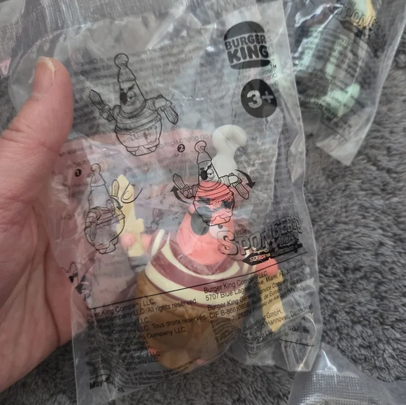 Burger King SpongeBob Movie Toys - Mixed Colors New 5 Toys Kids Play - Picture 4 of 6